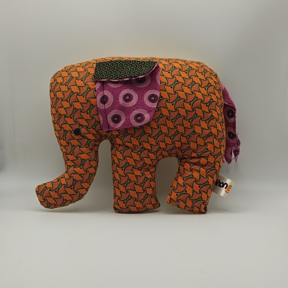 Shongololo Other - Shongololo South African Cape Town Colorful Patchwork Elephant Plush Stuffed F22